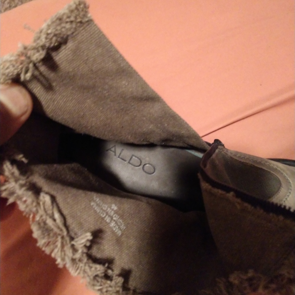 Aldo Zipper Boots size 12